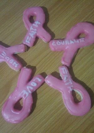 Une photo de Biscuit ruban rose