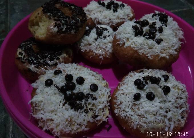 Donat empuk lembut no kentang