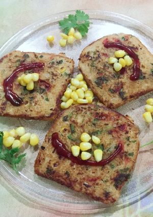 A picture of Bread pizza.