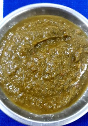 A picture of Sarso ka saag.