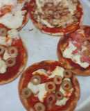 Pizzetas con disco de empanadas