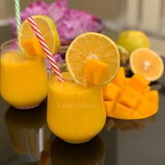 A picture of Orange Mango Smoothie 🍊🍹.