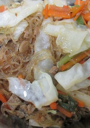 【展賦小廚】絞肉炒冬粉(螞蟻上樹) 的食譜成品照片