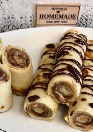 O poză a rețetei Clătite cu nutella.