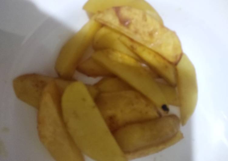 Steps to  Potato wedges