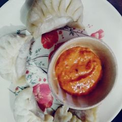A picture of Veg. Momos.