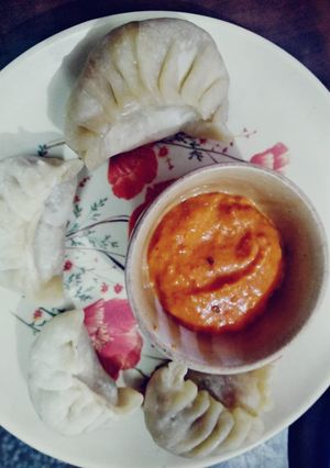 A picture of Veg. Momos.