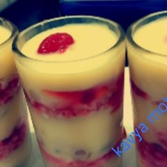 A picture of Yummy Fruit Custard Dessert.
