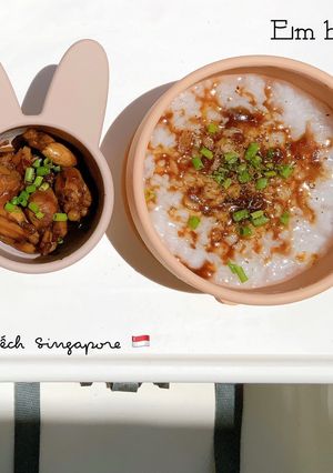 Hình của món Ăn dặm cùng 🐬 : cháo ếch Singapore 🇸🇬.