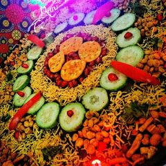 A picture of Chaat Rangoli.