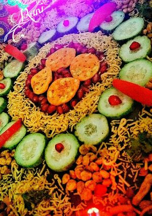 A picture of Chaat Rangoli.