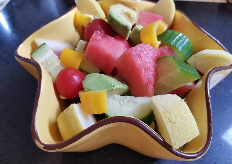 Simple Way to Prepare Ultimate My Refreshing Chunky Salad for those hot days