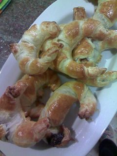 Una foto de Croissants de chocolate