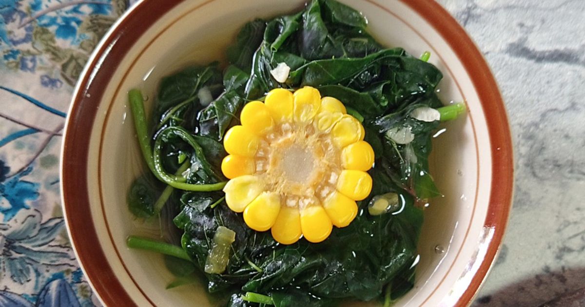 Sayur Bening Kelor dan Bayam