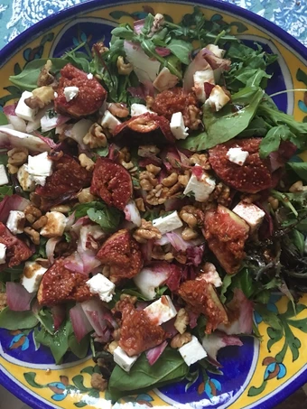 Easy Steps Make Recipes Fig and feta salad - vegetarian the So Delicious Really Delicious.