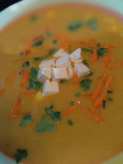 Una foto de Crema de auyama