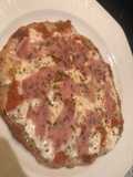 Pizza con base de pollo