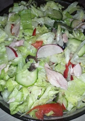O poză a rețetei Salata cu carne de pui.