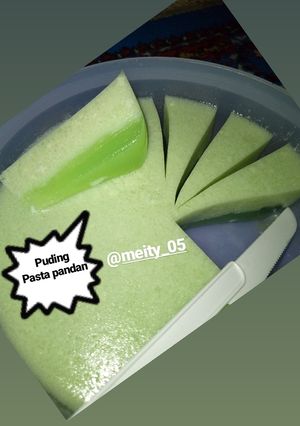 Foto resep Puding pasta pandan