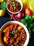 Desi-Style Chana Aloo (Desi-Style Chickpea and Potato Curry)