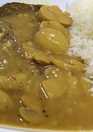 صورة لوصفة ستيك بالفطر