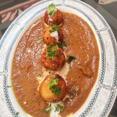 Potato-paneer shahi kofta A picture of Potato-paneer shahi kofta.