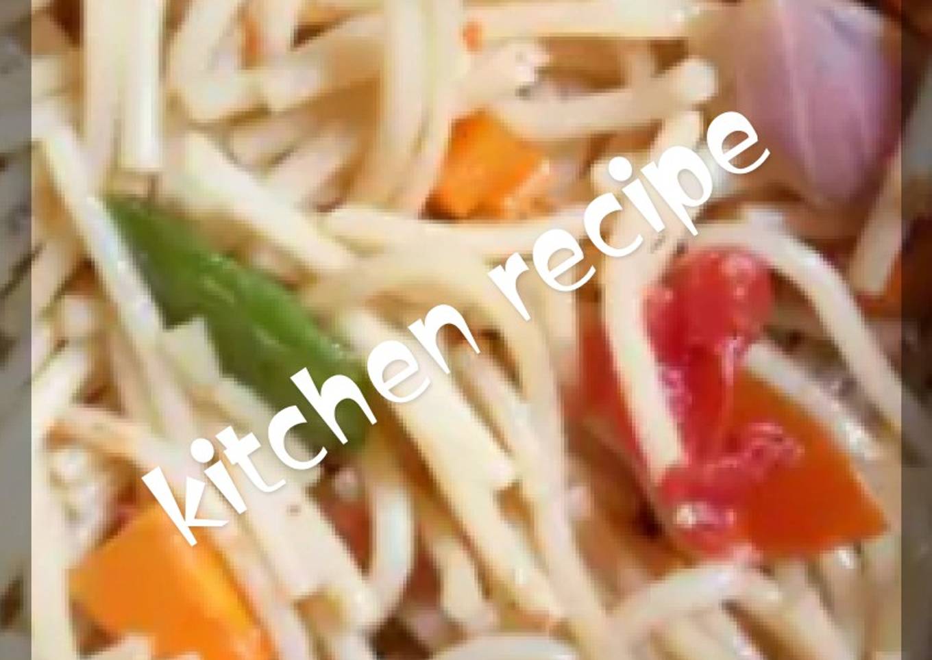 Veggies spaghetti