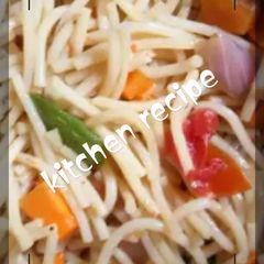A picture of Veggies spaghetti.