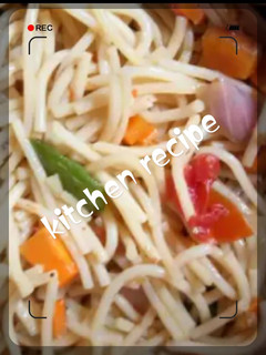 A picture of Veggies spaghetti.