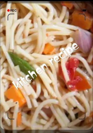 A picture of Veggies spaghetti.
