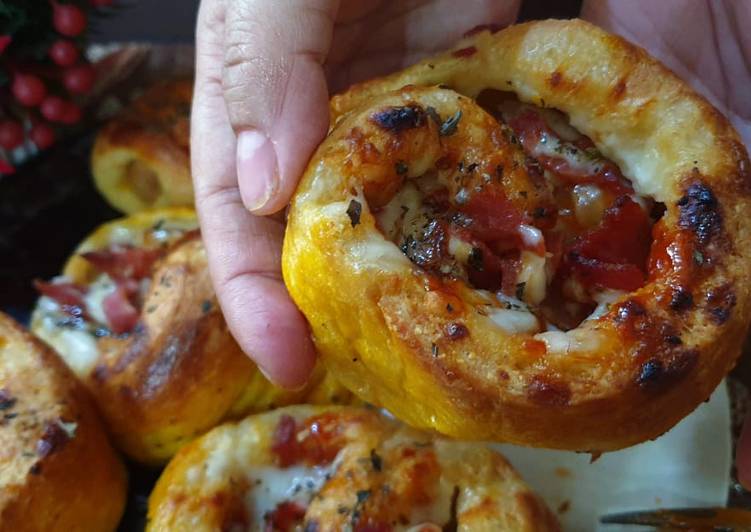 Cara Menyiapkan Roll pizza &amp; sosis roll rendah karbo Anti Gagal