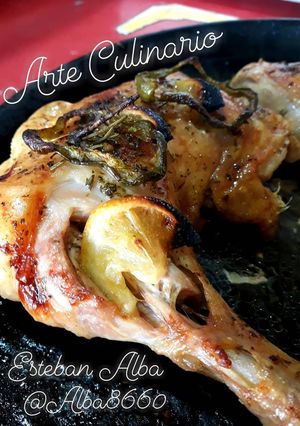 Una foto de Pata muslo al horno