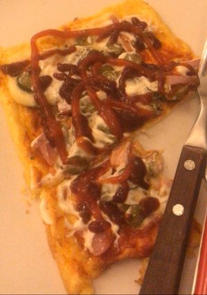 Una foto de Pizza keto sin harinas
