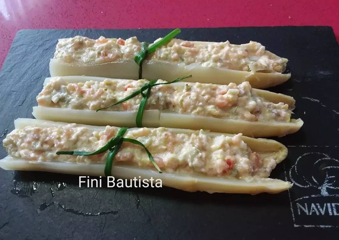 Espárragos rellenos