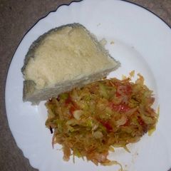 Ugali cabbage A picture of Ugali cabbage.