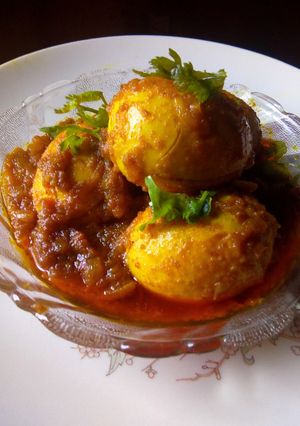 স্পাইসি এগ কারি (Spicy Egg curry recipe in Bengali) রেসিপির প্রধান ছবি