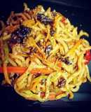 Spaghetti con camagrocs (apto vegetarianos)