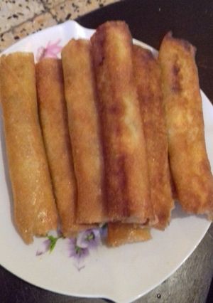 صورة لوصفة بوراك البطاطا واللحم المفروم