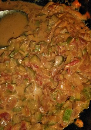 Una foto de Karla's Calabacitas con crema a mi estilo..
