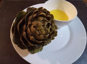 Una foto de Alcachofas cocidas