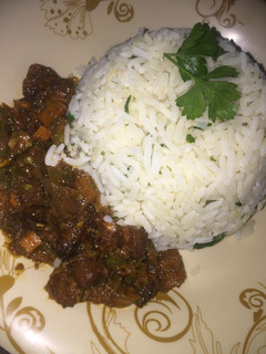 A picture of Garlic rice.