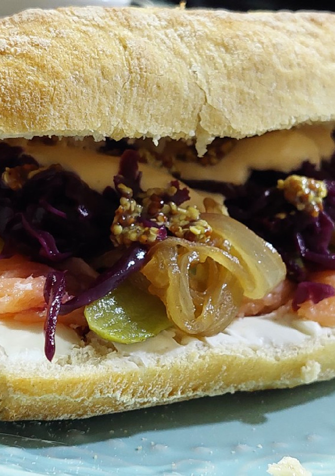 Una foto de Sándwich de Pan Ciabatta Mix Gladness 🥳