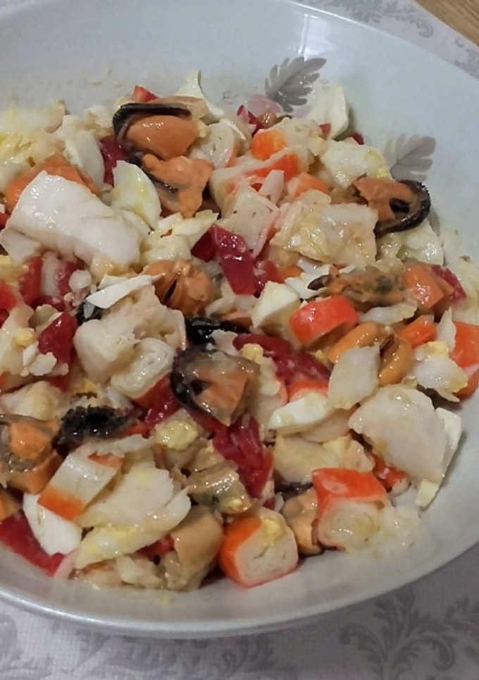 Una foto de Salpicón de pescado y marisco
