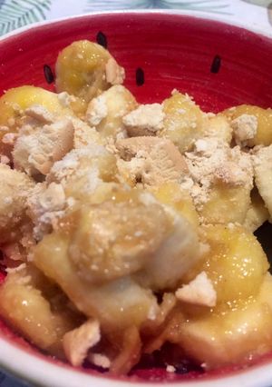 Una foto de Postre rápido de banana