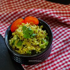 A picture of Matki sprout Pulao.