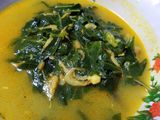Gulai daun singkong rebon susu kambing