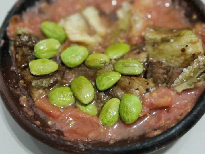 Cara Gampang Membuat Resep Terong Bakar Sambal Tomat yang Uenak Anti Ribet, Uenak Banget