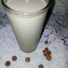Kunun Aya (Tiger nuts drink) A picture of Kunun Aya (Tiger nuts drink).