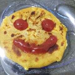 Stuffed paneer paratha A picture of Stuffed paneer paratha.