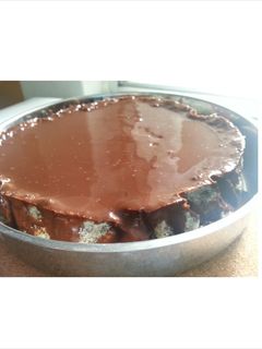 電鍋Oreo巧克力蛋糕 [無油/麵粉/糖] 的食譜成品照片